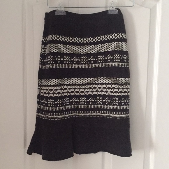 Anthropologie Woven Wool Skirt - Picture 2 of 2